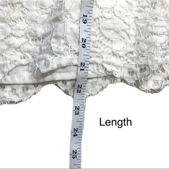 Lulu’s Ethereal View Ivory Lace Off Shoulder Top Medium - Picture 15 of 16